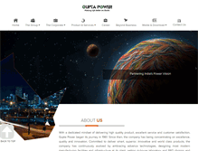 Tablet Screenshot of guptapower.com